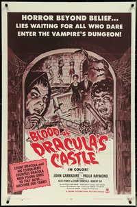 6t1034 BLOOD OF DRACULA'S CASTLE 1sh 1969 Al Adamson directed vampire horror, John Carradine!