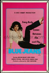 6t1035 BLUE JEANS 1sh 1982 Calvin Klein sex parody, Brooke Bennett!