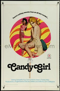 6t1050 CANDY GIRL 1sh 1979 John Holmes, Samantha Fox, nothing sweeter than an all-day-sucker!