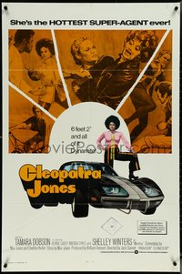 6t1069 CLEOPATRA JONES int'l 1sh 1973 dynamite Tamara Dobson in fur is hottest super agent ever!