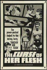 6t1085 CURSE OF HER FLESH 1sh 1968 power-packed sequel to the daring lusty Touch of Her Flesh!