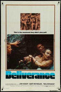 6t1090 DELIVERANCE 1sh 1972 Jon Voight, Burt Reynolds, Ned Beatty, John Boorman classic!