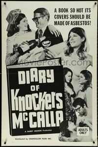 6t1094 DIARY OF KNOCKERS MCCALLA 1sh 1968 directed by Barry Mahon, sexy montage of images!