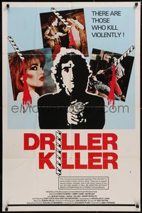 6t1104 DRILLER KILLER 1sh 1979 Abel Ferrara, he kills violently with an electric drill!