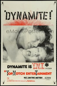 6t1106 DYNAMITE 1sh 1972 John and Lem Amero, Dee Brown, Dynamite is Top Notch Entertainment, rare!