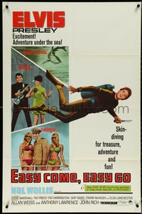 6t1108 EASY COME EASY GO 1sh 1967 scuba diver Elvis Presley looking for adventure & fun!