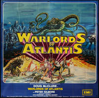 6t0317 WARLORDS OF ATLANTIS English 6sh 1978 really cool Josh Kirby fantasy art with sea monsters!