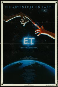 6t1107 E.T. THE EXTRA TERRESTRIAL NSS style 1sh 1982 Steven Spielberg classic, John Alvin art!