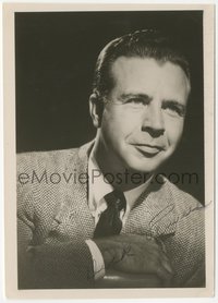 6t0111 DICK POWELL signed 5x7 fan photo 1940s great head & shoulders portrait wearing suit & tie!