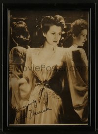 6t0119 RUTH WARRICK framed signed 5x7 fan photo 1940s beautiful portrait surrounded by mirrors!