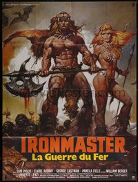 6t0229 IRONMASTER French 1p 1983 Umberto Lenzi's La Guerra del ferro, sexy fantasy art by Casaro!