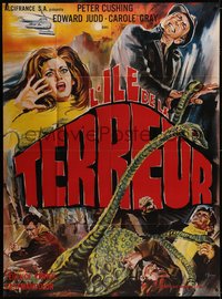 6t0230 ISLAND OF TERROR French 1p 1972 Peter Cushing, Judd & Carole Gray by Belinsky, ultra rare!