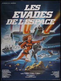 6t0234 MESSAGE FROM SPACE French 1p 1979 Fukasaku, Sonny Chiba, Vic Morrow, Landi art, ultra rare!