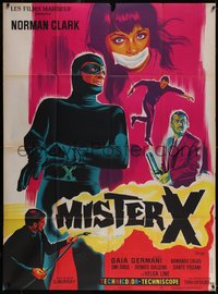 6t0236 MISTER X French 1p 1967 cool superhero art of Pier Paolo Capponi by Belinsky, rare!