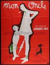 6t0237 MON ONCLE French 1p R1970s wonderful Pierre Etaix art of Jacques Tati as My Uncle, Mr. Hulot!