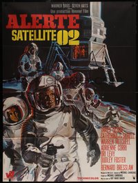 6t0238 MOON ZERO TWO French 1p 1971 completely different art of astronauts in space, ultra rare!