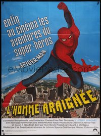 6t0247 SPIDER-MAN French 1p 1978 Marvel Comic, great image of Nicholas Hammond as Spidey!