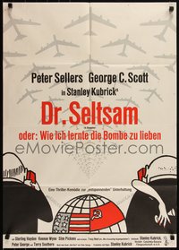 6t0455 DR. STRANGELOVE German 1964 Stanley Kubrick classic, Peter Sellers, Tomi Ungerer art!