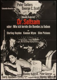 6t0454 DR. STRANGELOVE German 1964 Stanley Kubrick classic, images of Sellers, sexy Tracy Reed!