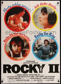 6t0458 ROCKY II German 1979 images of Sylvester Stallone & Talia Shire, boxing sequel, rare!