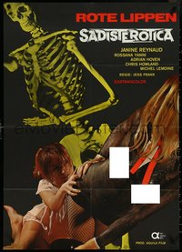 6t0459 SADIST EROTICA German 1967 Jess Franco, a night of terror she wouldn't forget, ultra rare!