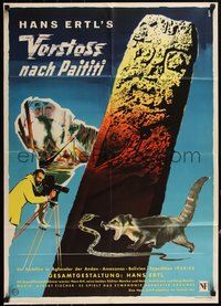 6t0461 VORSTOSS NACH PAITITI German 1955 exploration documentary, mongoose and snake, rare!