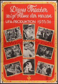 6t0451 UFA-PRODUKTION 1935/36 German 38x55 1936 cool scenes from different movies, ultra rare!