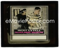 6t1500 ALIAS JIMMY VALENTINE glass slide 1920 convict Bert Lytell in jail w/ Vola Vale, ultra rare!