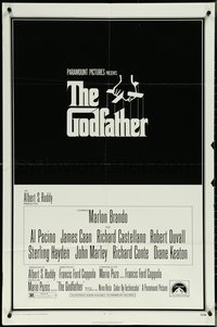 6t1147 GODFATHER 1sh 1972 Brando, Pacino, Francis Ford Coppola crime classic, S. Neil Fujita art!