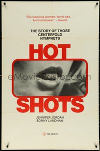 6t1175 HOT SHOTS 1sh 1974 Jennifer Jordan, the story of centerfold nymphets!