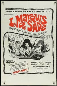 6t1180 I, MARQUIS DE SADE 1sh 1967 Sheldon Pearson, there's a woman for every kinky taste!