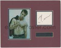 6t0021 CHRIS EVANS signed 4x6 index card in 11x14 display 2000s ready to frame & hang on your wall!