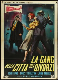 6t0252 AFFAIR IN RENO Italian 1p 1957 a dangerous 3-way gambling game, Sandro Symeoni, ultra rare!