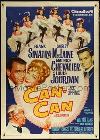 6t0373 CAN-CAN Italian 1p 1962 Frank Sinatra, MacLaine, Chevalier & Jourdan, Manno art, ultra rare!