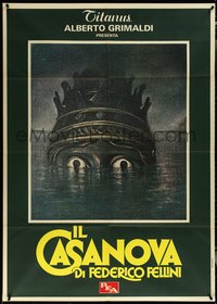 6t0255 FELLINI'S CASANOVA teaser Italian 1p 1976 Il Casanova di Federico Fellini, ultra rare!