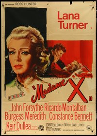 6t0263 MADAME X Italian 1p 1966 sexy Lana Turner always had a man, different & ultra rare!