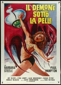 6t0391 THEY CAME FROM WITHIN Italian 1p 1976 completely different Brini art of terrified naked girl!