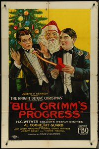 6t1200 KNIGHT BEFORE CHRISTMAS 1sh 1926 Bill Grimm's Progress, H.C. Witer, Santa Claus, ultra rare!