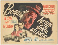 6t0565 ACTION IN THE NORTH ATLANTIC TC 1943 great c/u of Humphrey Bogart + sexy Julie Bishop!