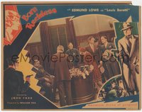 6t0676 BORN RECKLESS LC 1930 John Ford, gangster Edmund Lowe & Catherine Dale Owen, ultra rare!