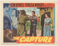 6t0005 CAPTURE signed LC #2 1950 by Lew Ayres, who's with Teresa Wright, directed by John Sturges!