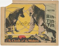 6t0683 CLASH OF THE WOLVES LC 1925 Rin Tin Tin shown in main scene AND in the border, ultra rare!