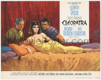 6t0576 CLEOPATRA roadshow TC 1963 Terpning art of Elizabeth Taylor, Richard Burton & Rex Harrison!