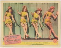 6t0686 COVER GIRL LC 1944 sexiest full-length Rita Hayworth dancing on stage with three girls!