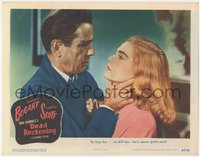 6t0691 DEAD RECKONING LC #5 1947 Humphrey Bogart deciding whether to kill or kiss Lizabeth Scott!