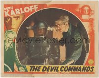 6t0695 DEVIL COMMANDS LC 1941 Karloff by dead body in suit to help contact his dead wife, ultra rare!