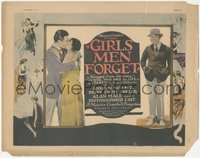 6t0595 GIRLS MEN FORGET TC 1924 Johnny Walker, Patsy Ruth Miller, Alan Hale Sr., ultra rare!