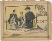 6t0721 HELL-BENT FER HEAVEN LC 1926 Patsy Ruth Miller with John Harron & two other men, ultra rare!
