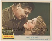 6t0727 HOMECOMING LC #5 1948 best close up of Clark Gable telling Lana Turner he loves her!