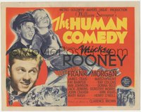 6t0600 HUMAN COMEDY TC 1943 Van Johnson, Frank Morgan, Butch Jenkins, from William Saroyan story!